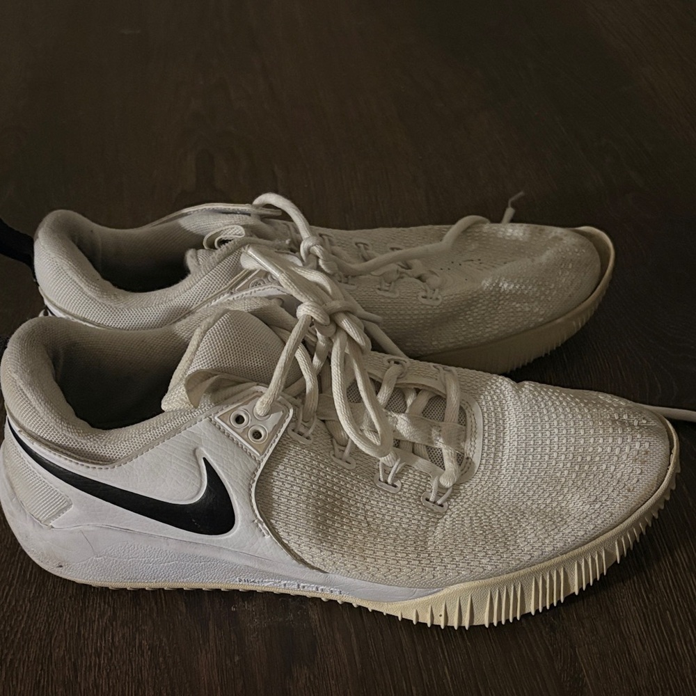 Nike White and Black Athletic Shoes Volleyball